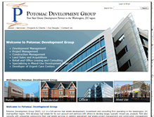 Tablet Screenshot of potomacdevgrp.com